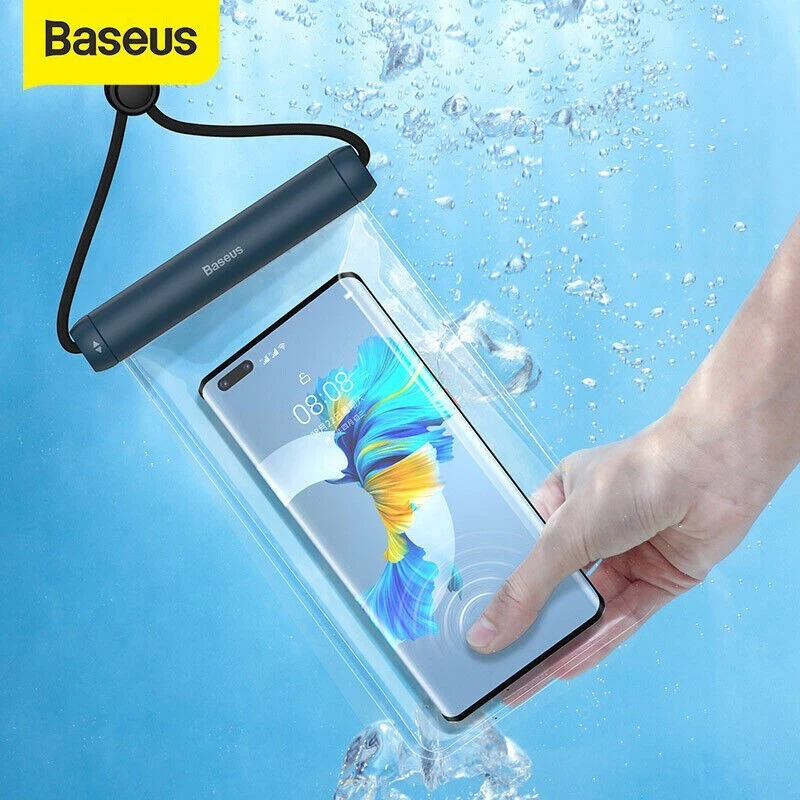 Baseus Waterproof Phone Bag Pro Pouch Swimming Underwater Phone Case Cover - Image 3 of 4