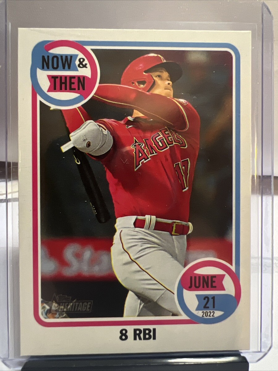 【レッドパラレル】トレイ・ターナー topps now ファーストナンバー HR 2023 Topps Heritage High Numbers Baseball Now & Then Shohei Ohtani
