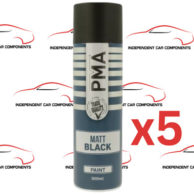 (f) 5x Mattschwarz Lack 500ml PCPA1001 PMA Original Top Qualität Produkt Neu