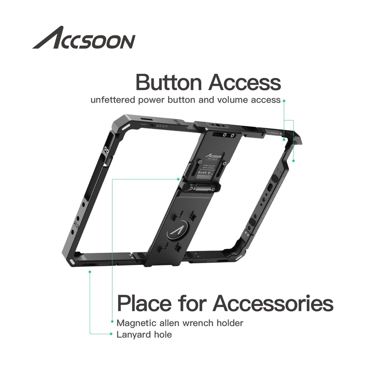 ACCSOON CEPC-03 CEPC-04 iPad Power Cage Pro II for iPad 7 8 9 10