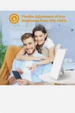 VIPEX Light Therapy Lamp Ultra-Thin 10,000 Lux with Adjustable Brightness Levels