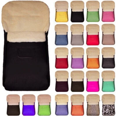 Baby-Joy KAI XXL 120 cm Fußsack Lammwolle Winterfußsack Übergroß Lang Schlitten