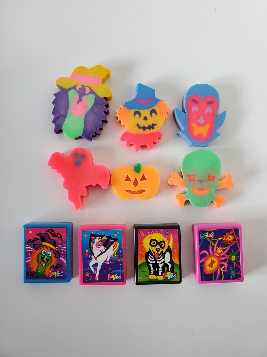 Lisa Frank Vintage 90s Halloween Erasers and Mini Magnets Party