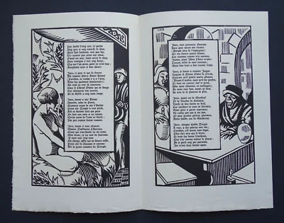 HERMANN PAUL Gravure sur bois originale 1922 François VILLON Petit Testament - Photo 1/4