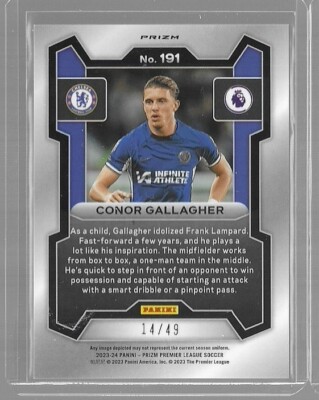 Conor Gallagher 2023-24 Panini Prizm Premier League Red Breakaway