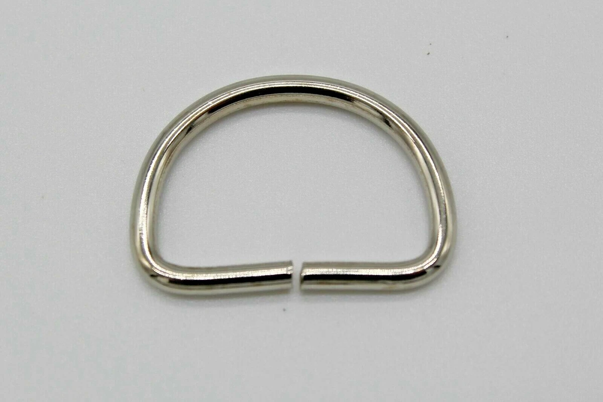 25mm Open End D Ring Buckle Metal Wire Unwelded Fasteners for 25mm webbing