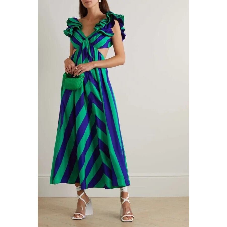 Zimmermann Tiggy Frill Shoulder silk Dress US6(Zimmermann 2) | eBay