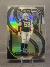 2024 Panini Select Jackson Powers-Johnson RC Premier Silver Die-Cut #148 Raiders