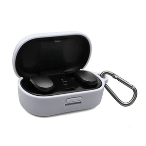 Silicone Protective Case With Carabiner Compatible For Earbuds Charging Ca SLK