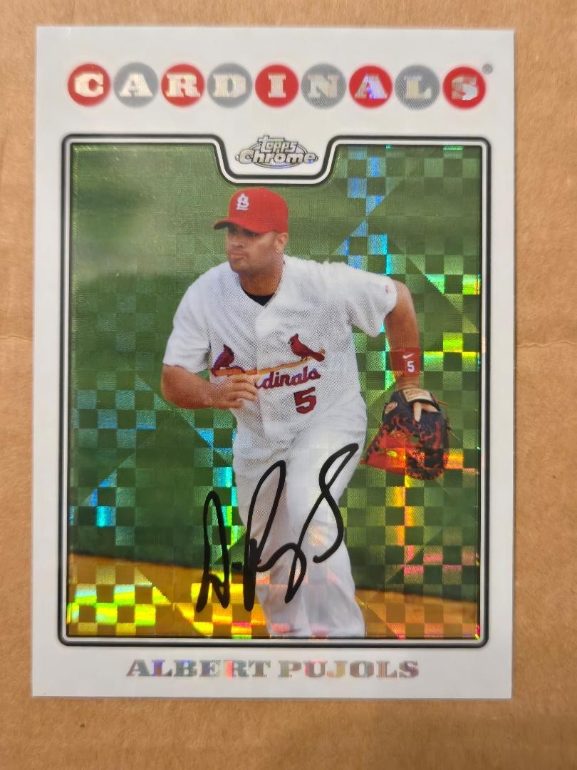 2008 Topps Chrome  ALBERT PUJOLS XFRACTOR #131