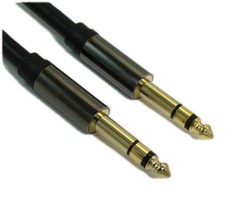3ft 1/4 inch TRS Stereo Audio Cable Male to Male 18AWG Gold Plated Shielded