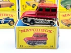 Vintage 1960s Lesney Matchbox #35 RED SNOW-TRAC w/Original Box Very Good!