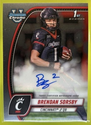 2024 Bowman Chrome U Brendan Sorsby Prospect Auto #PA-BSO
