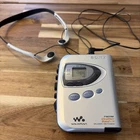 Vintage Sony Walkman WM-FX290W Cassette Player w/ Sony MDR-W014 Headphones WORKS