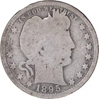 1895-S 25C Barber Silver Quarter ~ AG Details