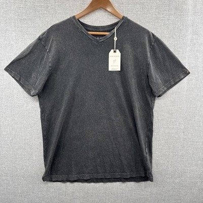 NEW Weston Jon Boucher T Shirt Large Gray Abstract Short Sleeve Quiet Luxury