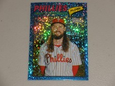 2026 Topps Heritage Chrome Light Blue Sparkle Refractor #193 Matt Strahm