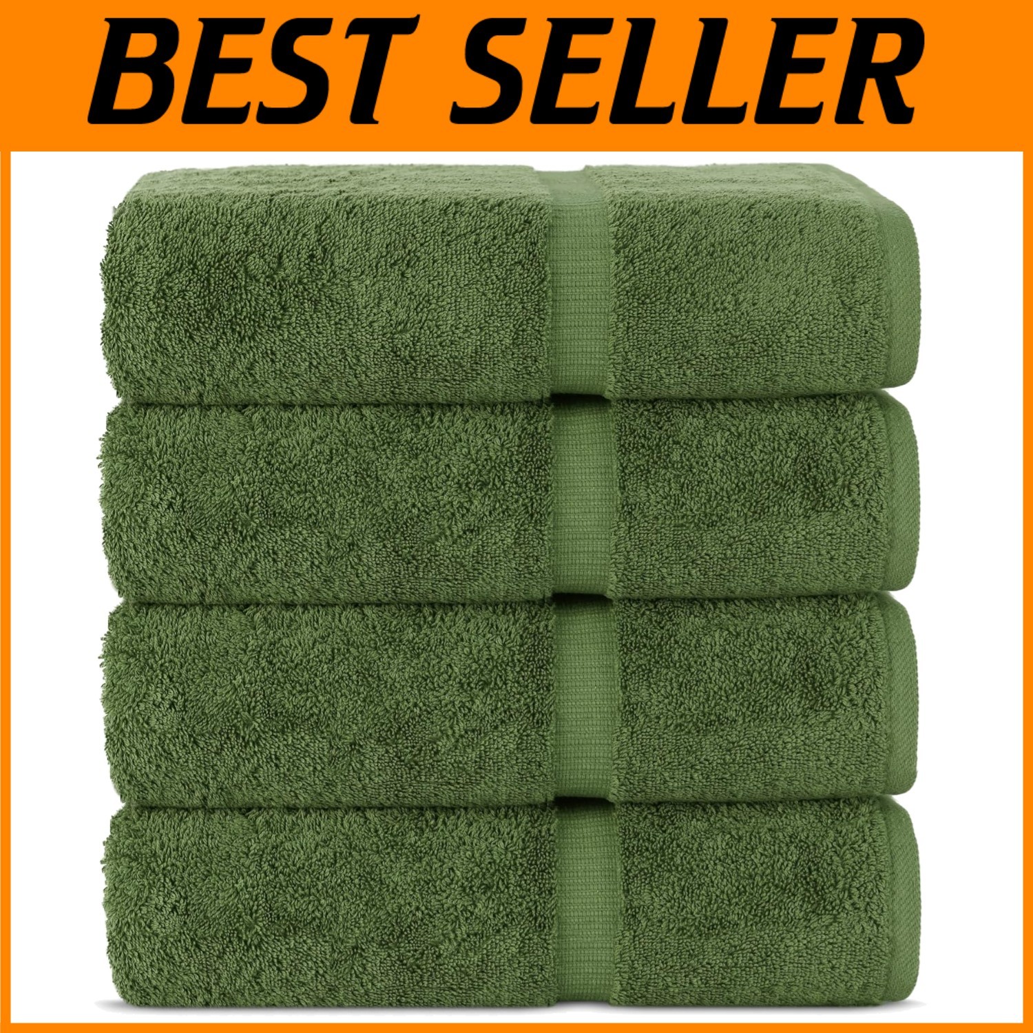 Soft & Absorbent Turkish Towels Set |  Cotton 4-Piece