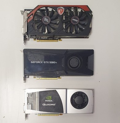 # Restposten 13x Grafikkarten - GTX 1080 Ti - GTX 760 - Quadro FX4800 - ungetestet