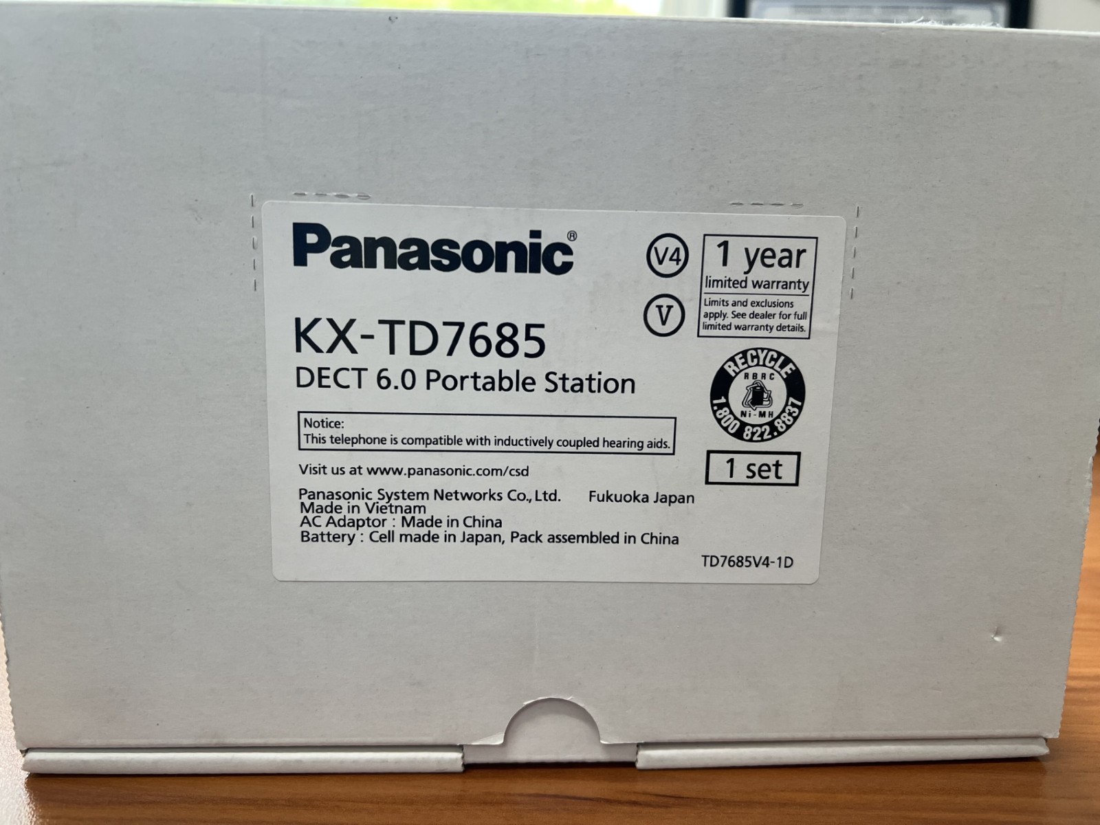 Panasonic KX-TD7685 Cordless Phone