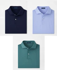 NEW MENS PETER MILLAR S/S EMPIRE PERFORMANCE JERSEY Polo GOLF SHIRT, MEDIUM