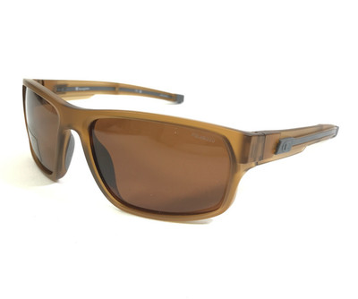 Champion Sunglasses STRIDE C3 Matte Brown Wrap Frames w/ Brown Polarized Lenses