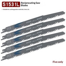 9-Inch Wood Pruning Reciprocating Saw Blade, 5-Pack of 5TPI Blades