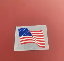 Vtg Mrs Grossman's American Flag USA Light Blue Backing Sticker Mod
