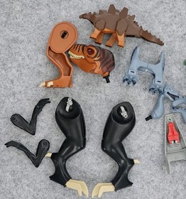 VTG Lego 5987 6721 5886 6722 6721 Dinosaur Lot Parts T-Rex Legs + More