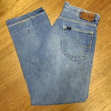 Lee Riders 101B Vintage Denim Jeans 60s Button Fly W40 L27 Tapered Fit