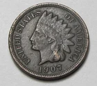 1907 INDIAN HEAD CENT,FULL LIBERTY, NICE COIN!!!!(A10)