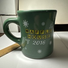 WAFFLE HOUSE COFFEE MUG 2016 CHRISTMAS  Gingerbread Man Restaurant Ware Tuxton
