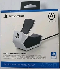 Power A Playstation 5 Dualsense Solo Charging Station, Model PSPWSLCC, White