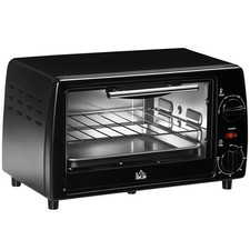 Mini Backofen 10 L 750W Elektrobackofen mit Temperatur bis zu 230 ℃ Schwarz