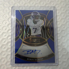 Panini 2025 Select Byron Murphy #SP-BMY Signatures Blue Prizm Auto /149