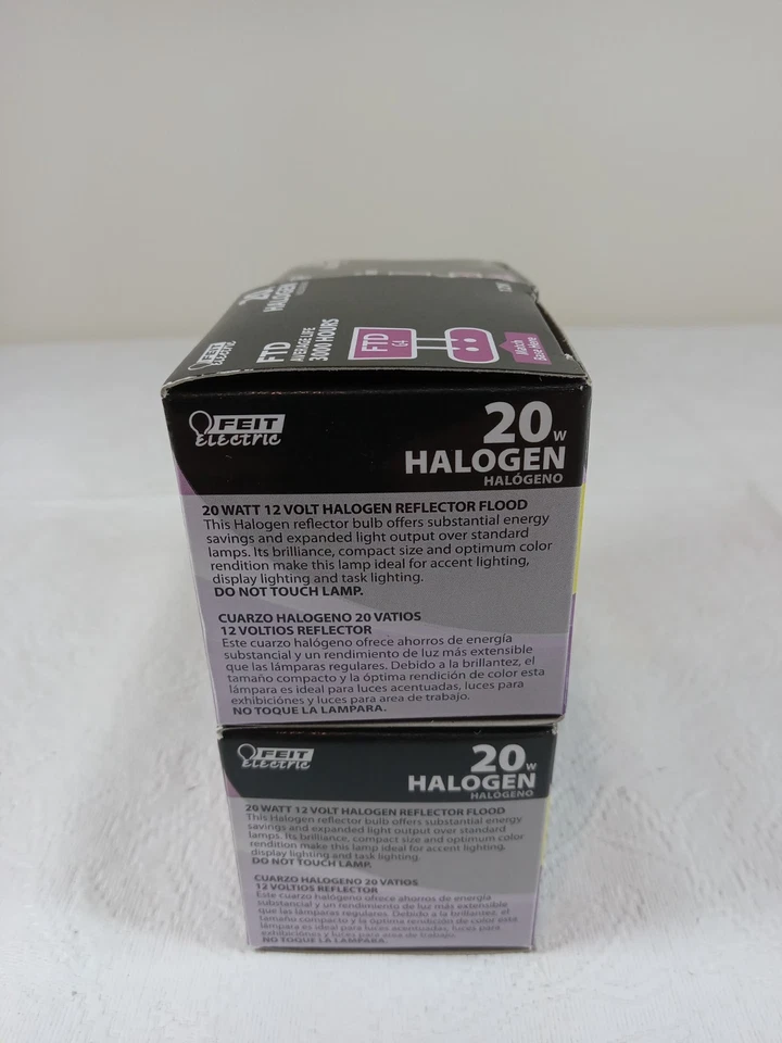 Feit electric 20 Watts Lighting G4 Flood Reflector FTD 12V Bulbs X 4 - Image 2 of 3