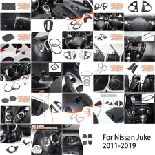 Soft Carbon Fiber Interior Center Console trim Sticker For Nissan Juke 2011-2019