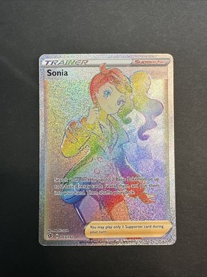 sonia pokemon card rainbow rare (Secret) Trainer Form Sonia (swsh2-167) - PokemonCard