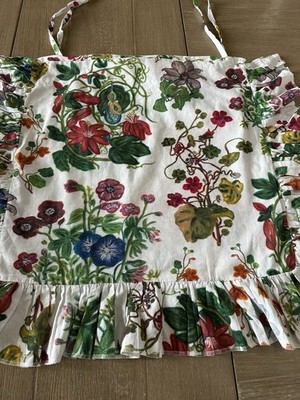Greenrow Ruffle Square Floral Chair seat cushion cover