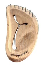 AURIS Children Pentatonic Lyre Harp Right Curved LGP 7 String Sweden 15” WORKS