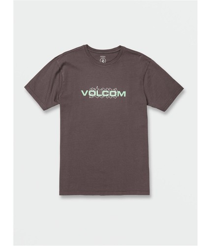 Volcom Mens Cover Up Short Sleeve Graphic T-Shirt, Grey, Medium