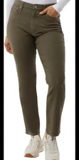 32 Degrees Cool Women's Comfort Stretch Pants, Green, Size 8