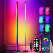 2X RGB Floor LED Lamp Corner Light Standing Mood Remote Colour Modern Minimalist