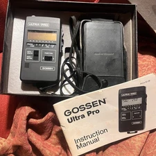 Gossen Ultra Pro Professional Light Flash Meter W/Case Germany LN in BOX manual