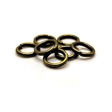 6mm, 18g, Bronze Open Jump Rings - US Seller