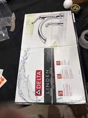 Delta Linden Single Handle Kitchen Faucet Chrome 4453-DST