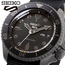 SEIKO 5 Sports SRPD79 Street Style Auto Black 22.5cm 8.86in New Limited Japan
