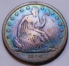 1840 Seated Liberty Half Dollar 90% US Silver Coin 50C Small Letters. 244