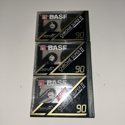 BASF | Chrome Super II 90 | Cassette Kassette | 90min | 3 Stück