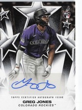 2025 Topps #BSA-GJ Greg Jones Baseball Stars Autographs (Series Two)